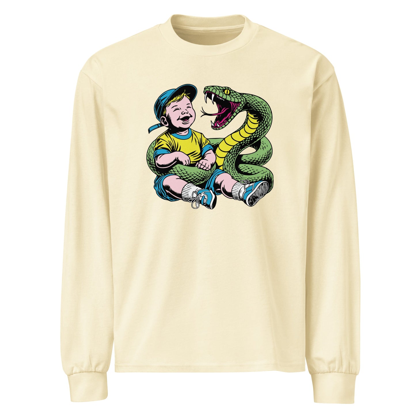 Green Snake Safe Baby - Heavyweight Shirt