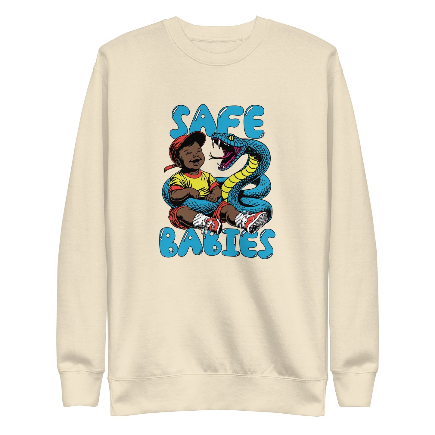 Blue Snake Safe Baby - Premium Sweatshirt