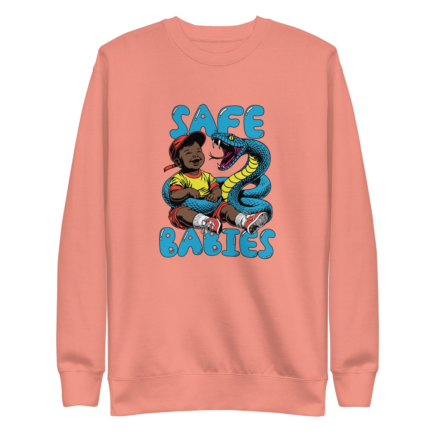 Blue Snake Safe Baby - Premium Sweatshirt