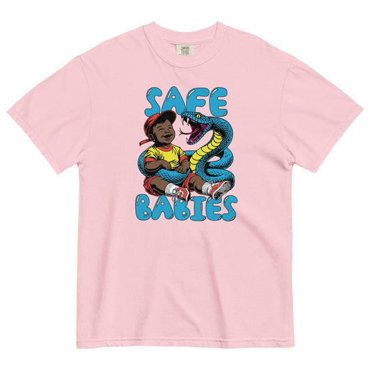 Blue Snake Safe Baby - Heavyweight Tee