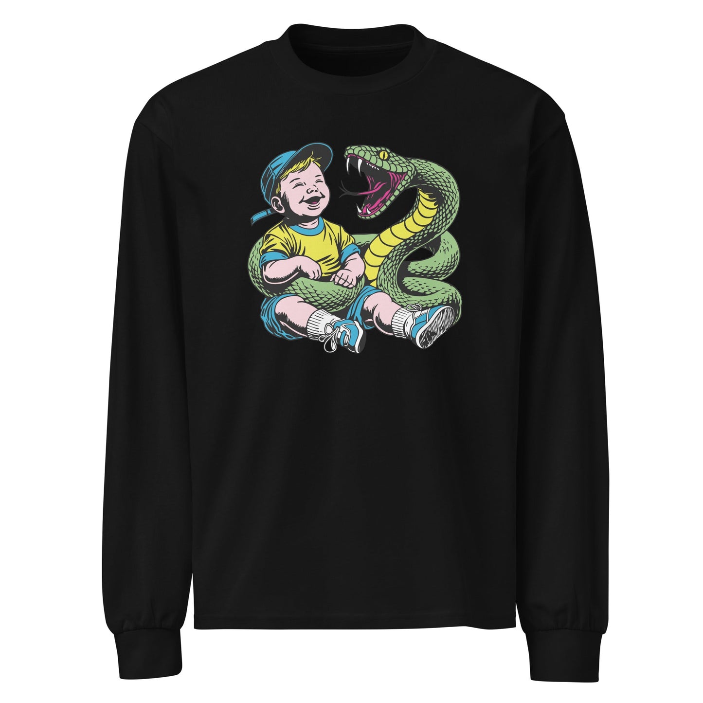 Green Snake Safe Baby - Heavyweight Shirt