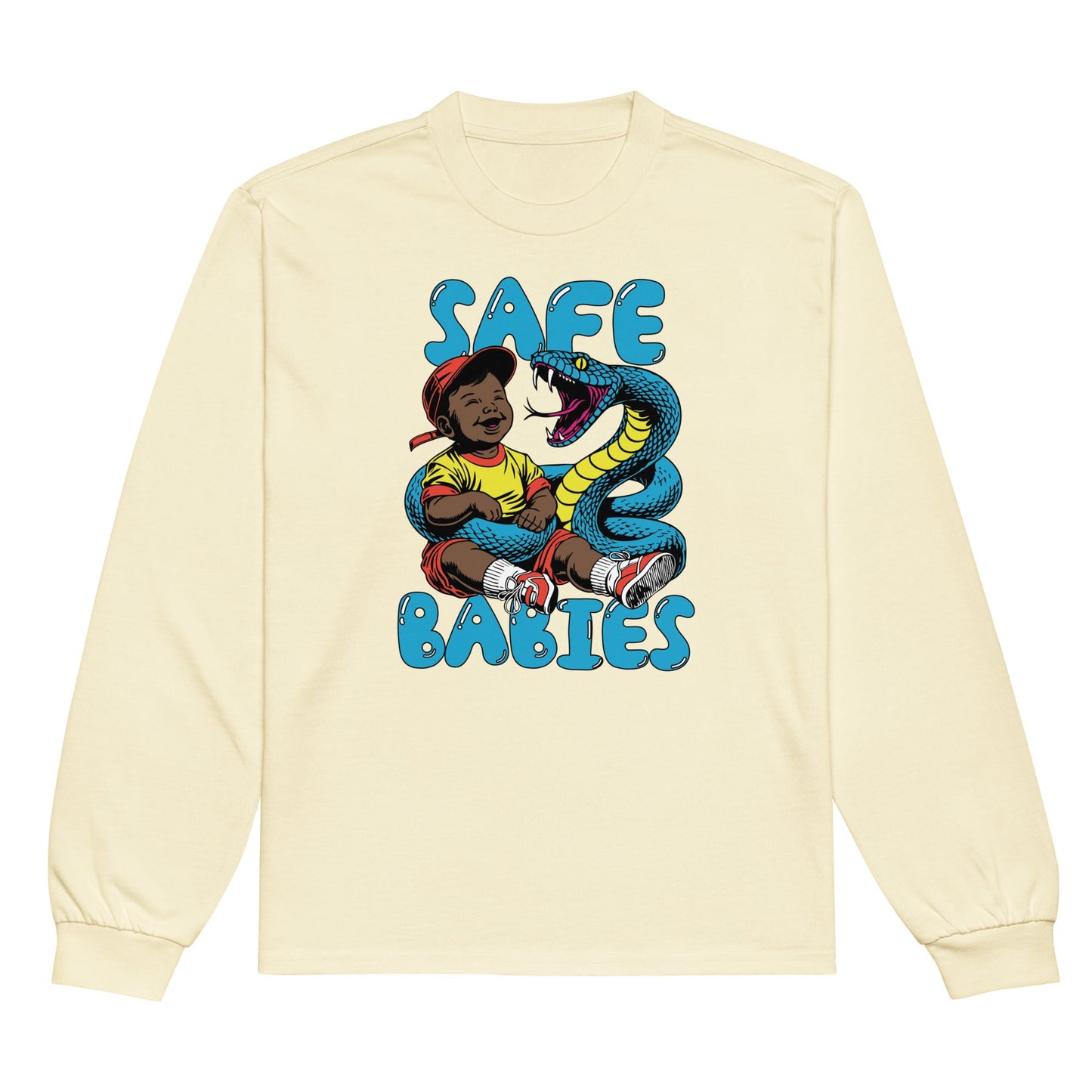 Blue Snake Safe Baby - Long Sleeve Shirt