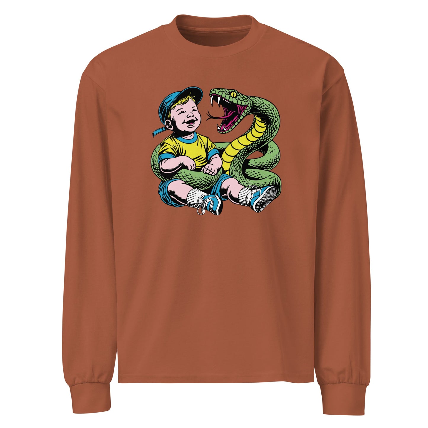 Green Snake Safe Baby - Heavyweight Shirt