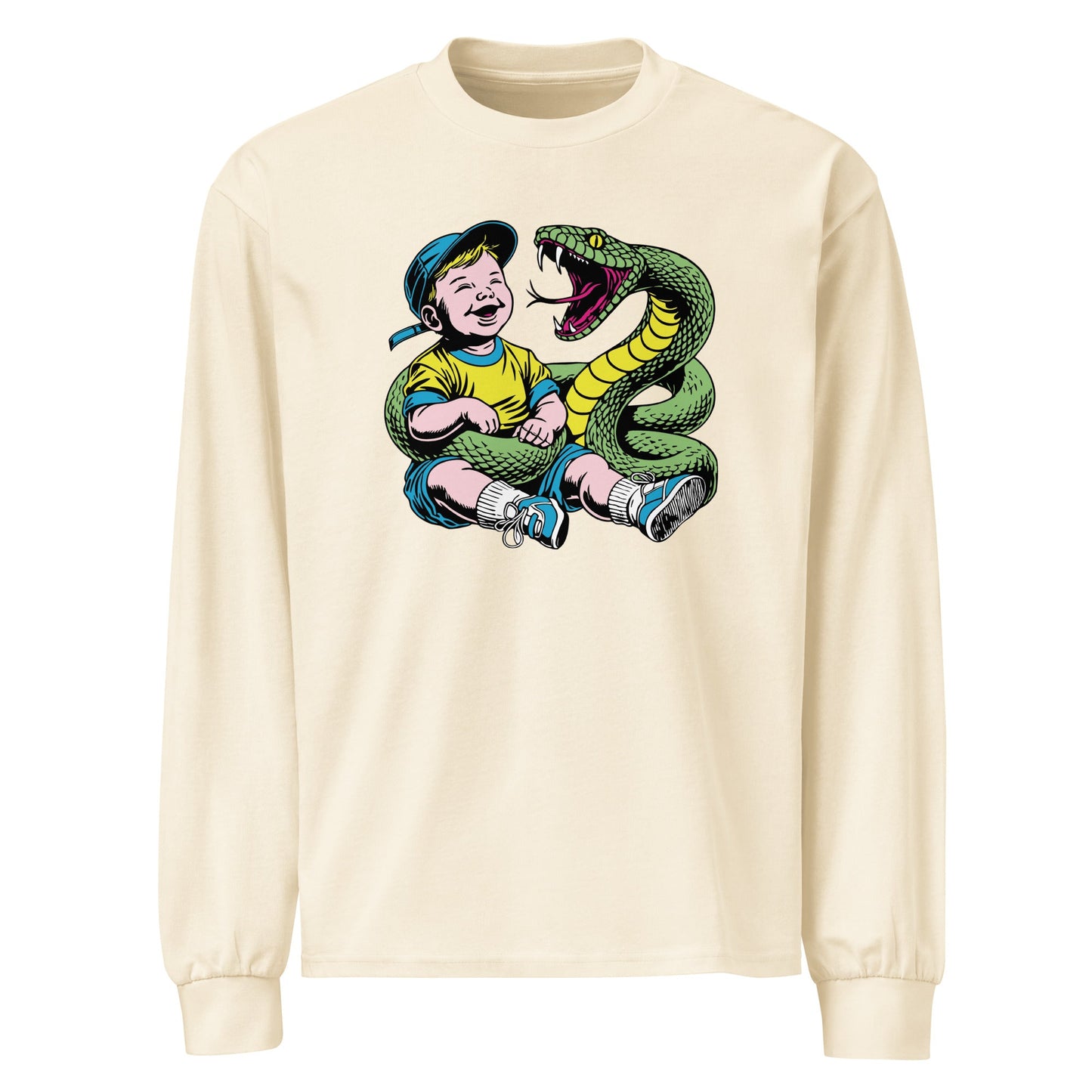 Green Snake Safe Baby - Heavyweight Shirt