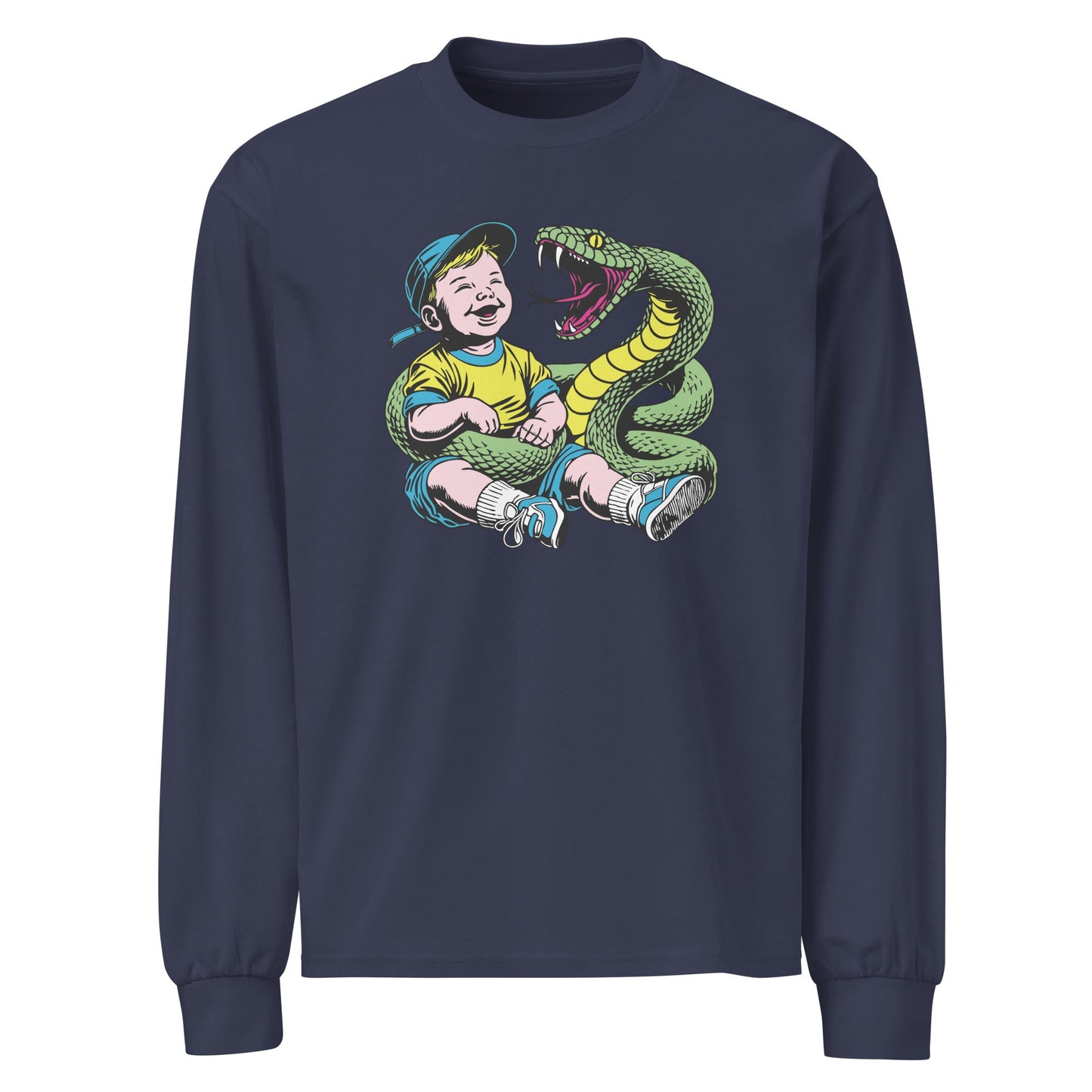 Green Snake Safe Baby - Heavyweight Shirt